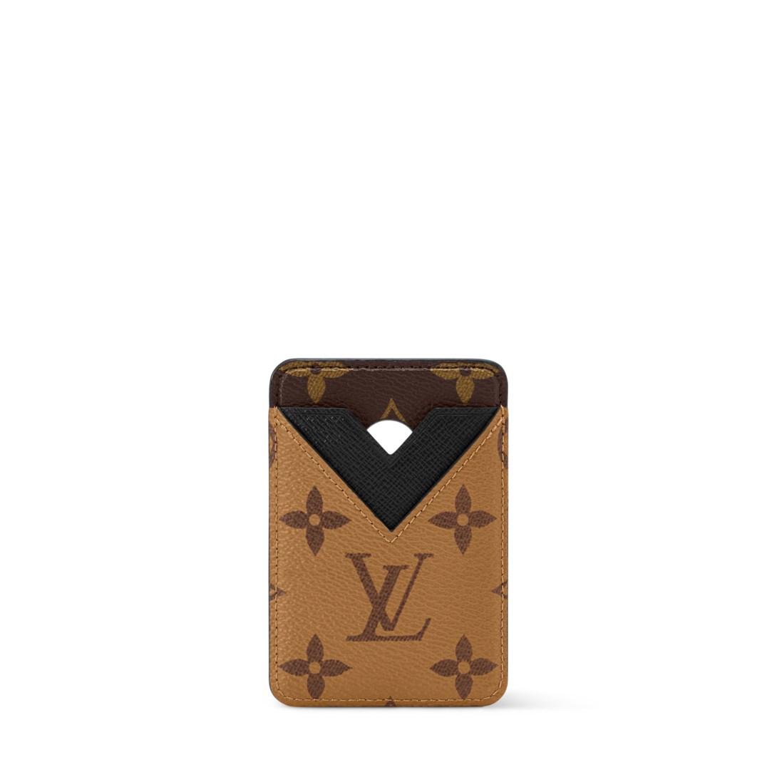 Magnetic Card Holder Monogram Reverse Canvas - Wallets and Small